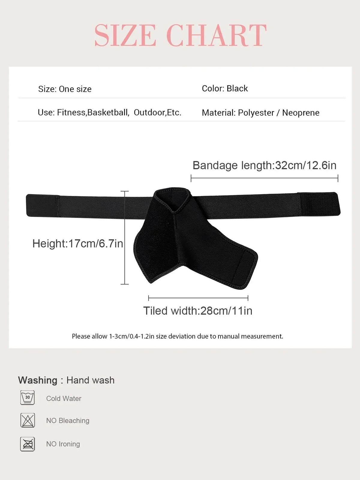 VBOSI Neoprene Adjustable Ankle Support