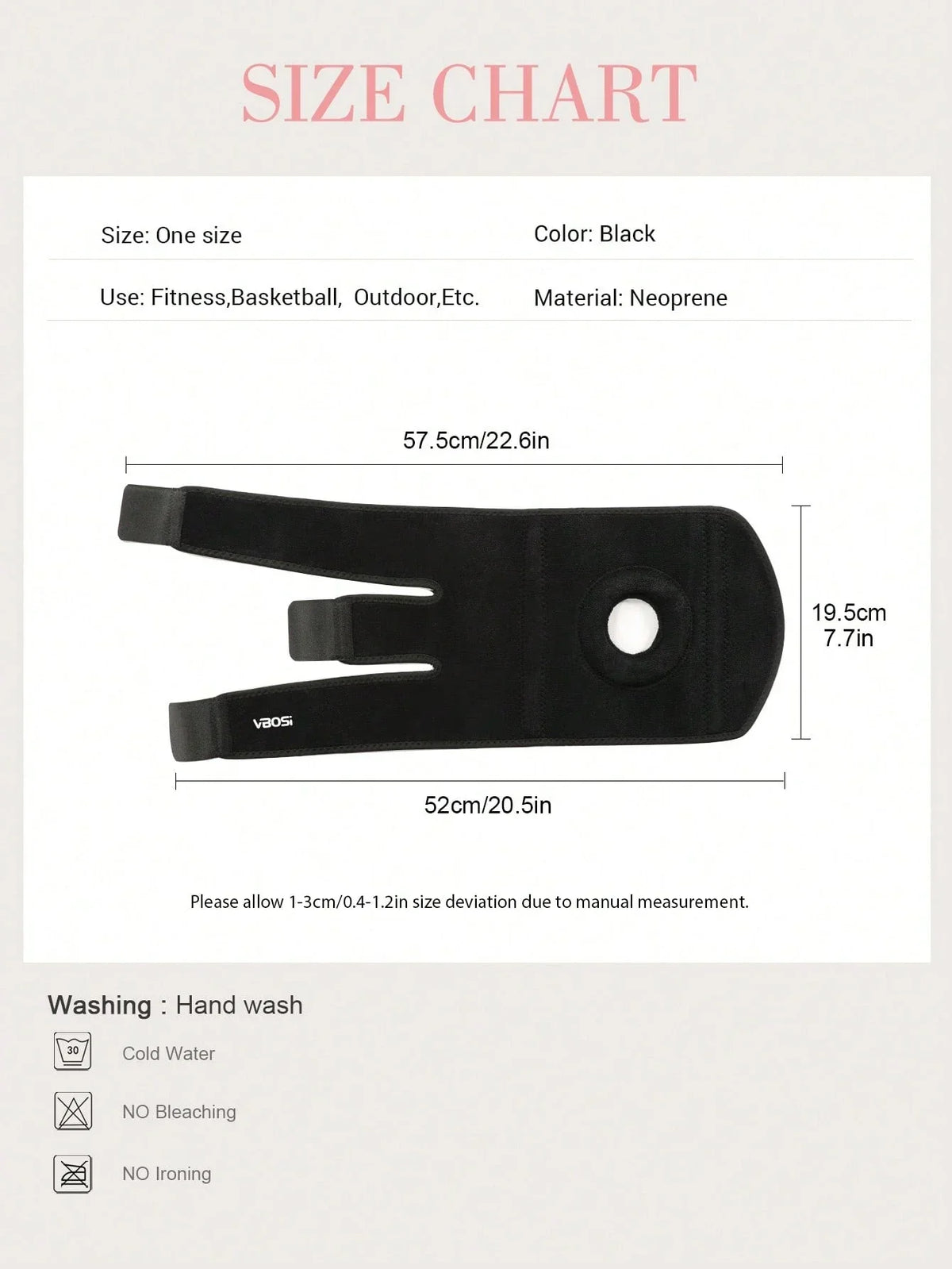 VBOSI Adjustable Neoprene Knee Support
