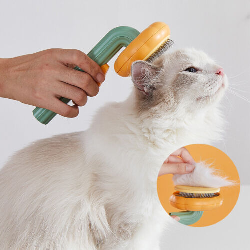 Pumpkin Pet Brush - Self Cleaning Slicker Brush for Dogs Cats