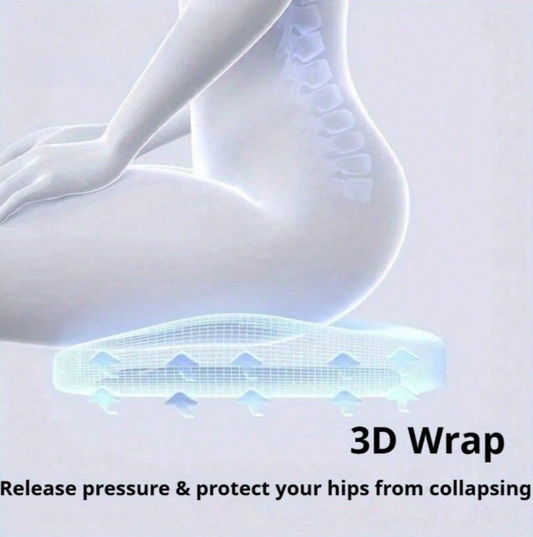 3D wrap ergonomic car seat support design
