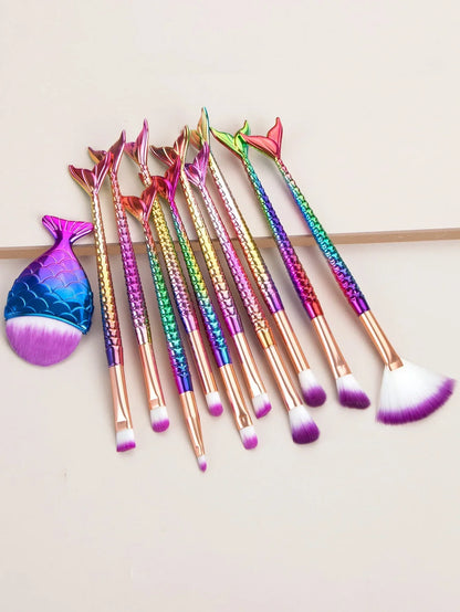 11PCS Multifunctional Makeup Brush Set