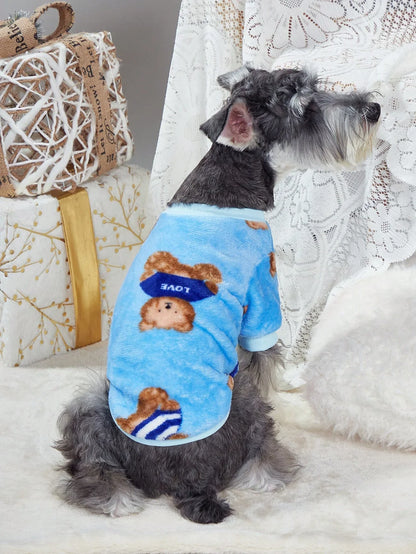 PETSIN Blue Bear Pet Pullover