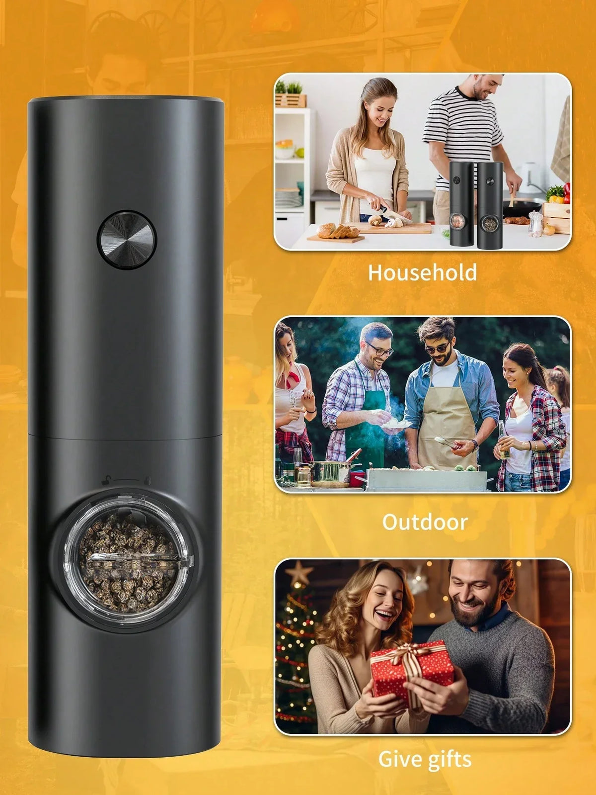 CLITON Electric Salt Pepper Grinder