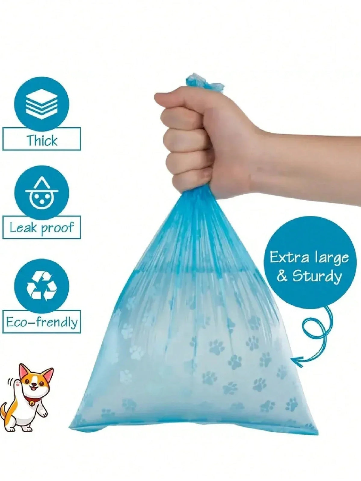 PETSIN Leak-Proof Pet Waste Bags