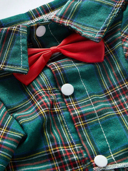 PETSIN Christmas Plaid Pet Shirt