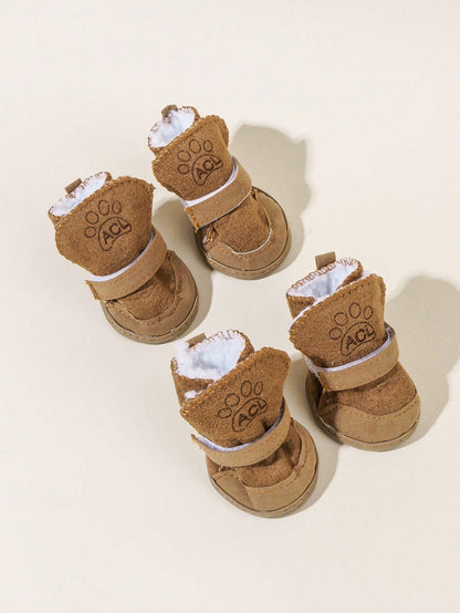 Lamb Wool Pet Snow Boots