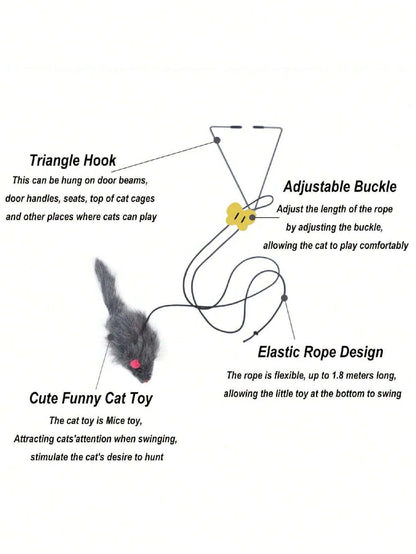 Adjustable Hanging Cat Teaser Toy