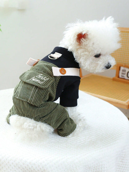 PETSIN Corduroy Pet Jumpsuit