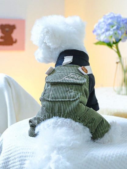 PETSIN Corduroy Pet Jumpsuit