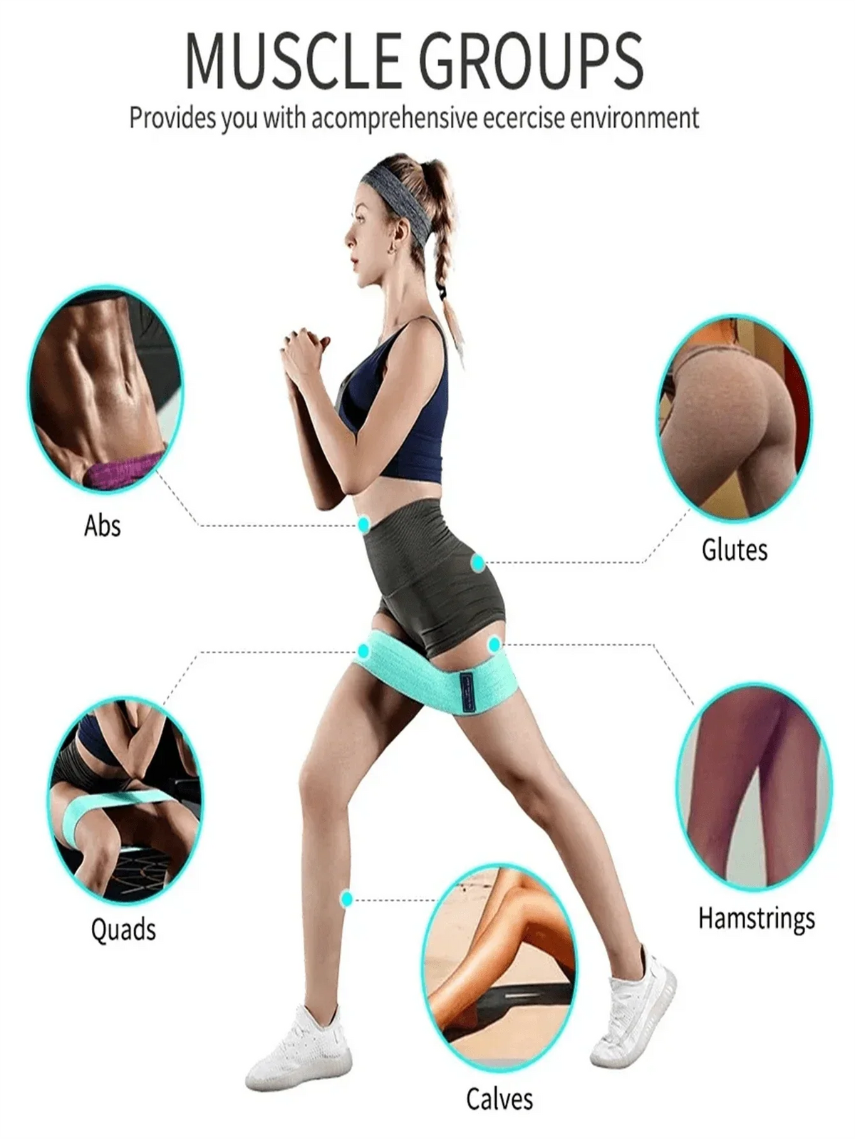 Fabric Elastic Yoga Resistance Band