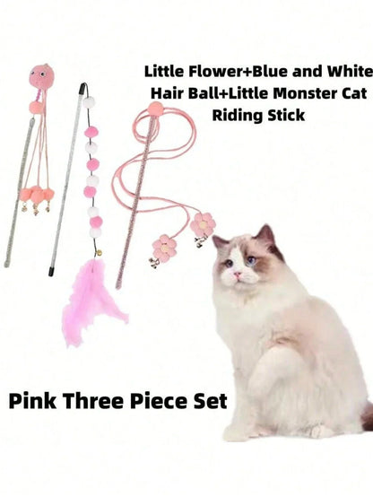 PETSIN Cat Teaser Wand Set