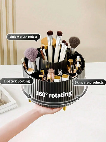 360 Rotating Makeup Brush Organizer