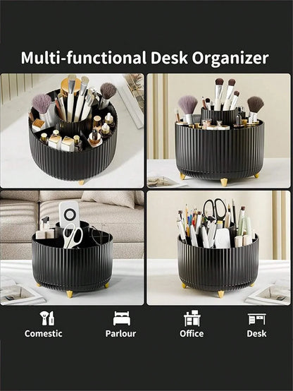 360 Rotating Makeup Brush Organizer