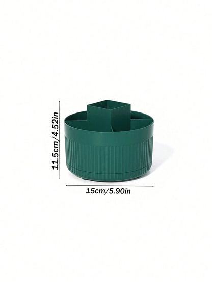 360 Rotating Makeup Brush Organizer