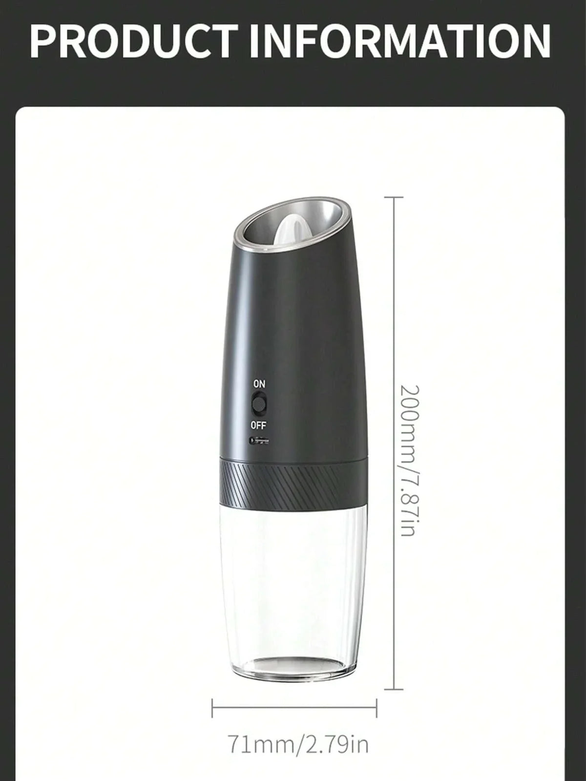 CLITON Electric Salt Pepper Grinder