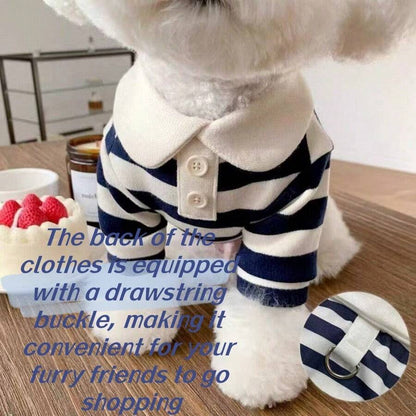 PETSIN Striped Dog Cat Shirt