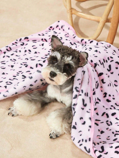 PETSIN Purple Paw Print Blanket