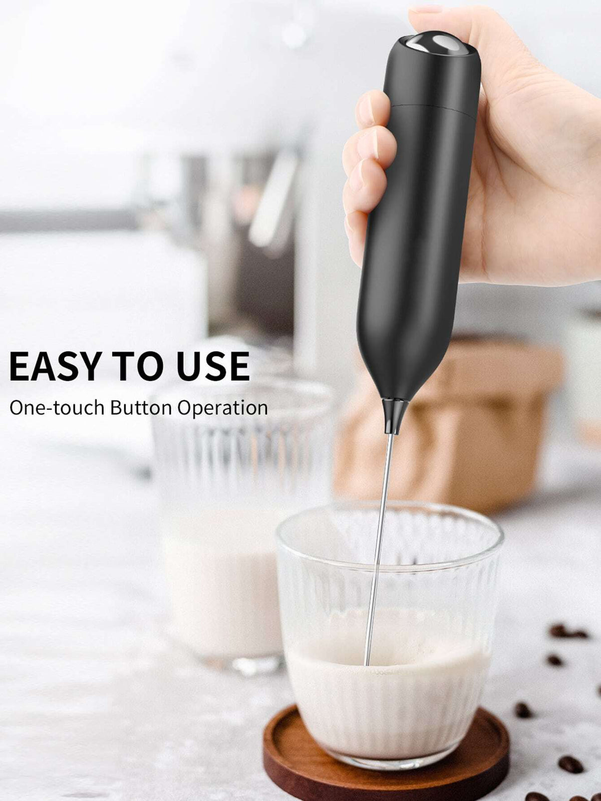 CLITON Handheld Electric Milk Frother