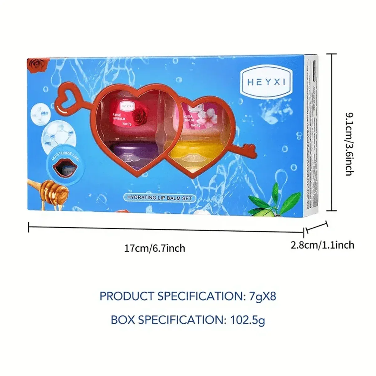Hydrating Moisturizing Lip Balm Set