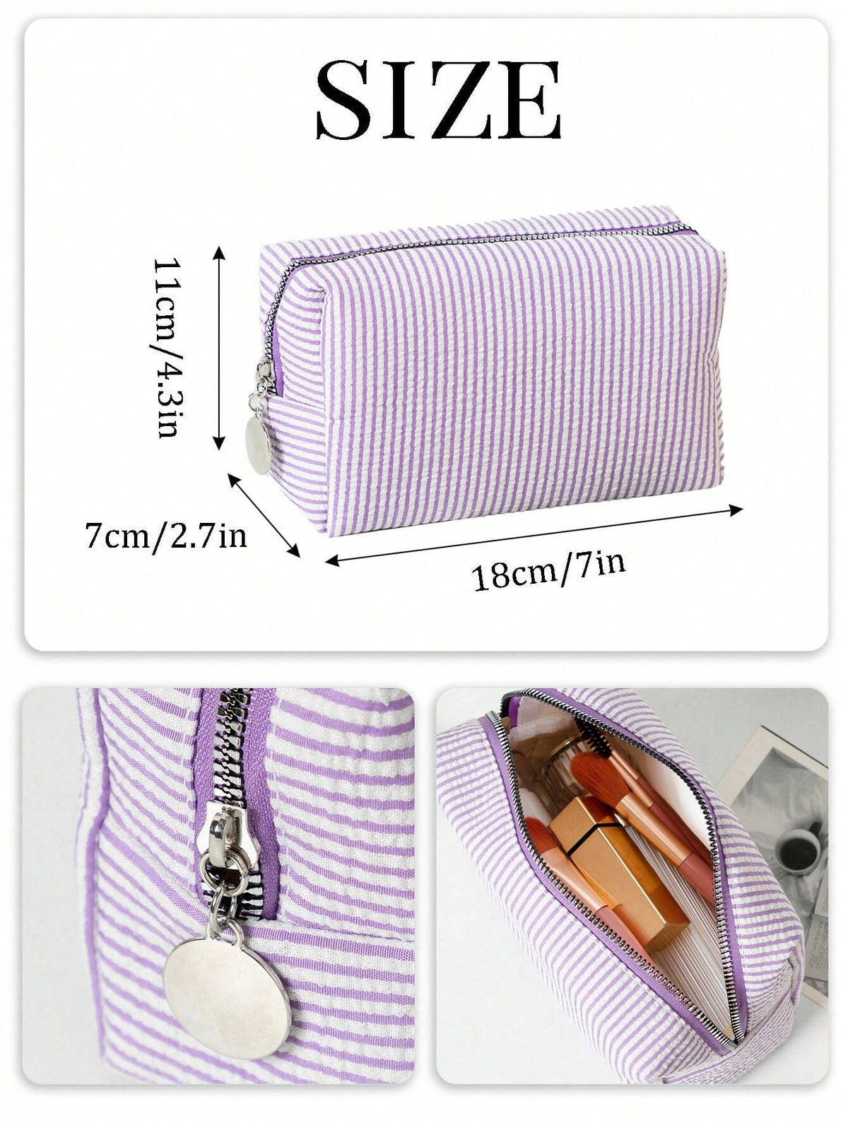 Personalized Embroidered Makeup Bag Pouch
