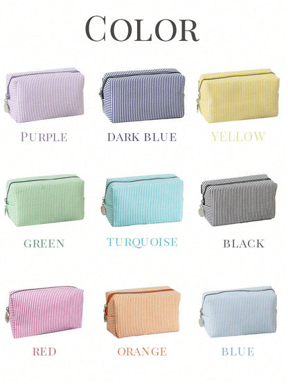 Personalized Embroidered Makeup Bag Pouch
