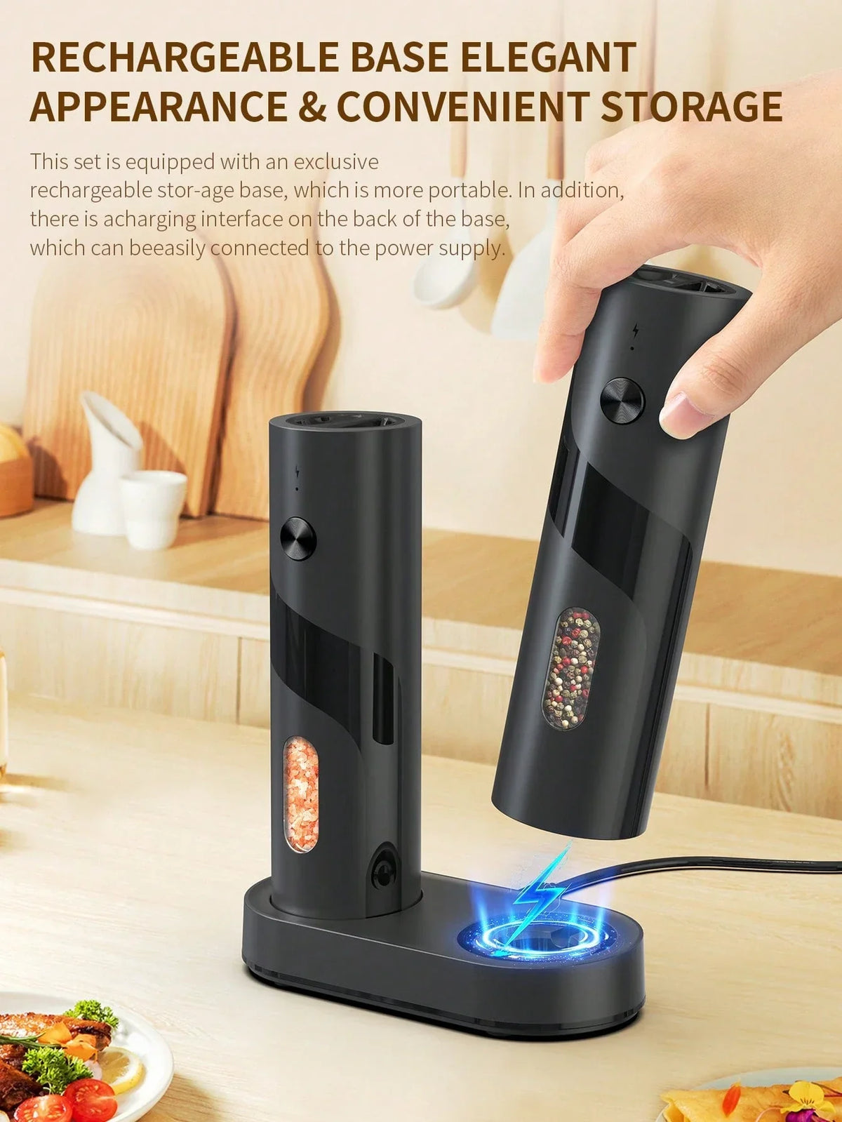 CLITON Electric Salt Pepper Grinder
