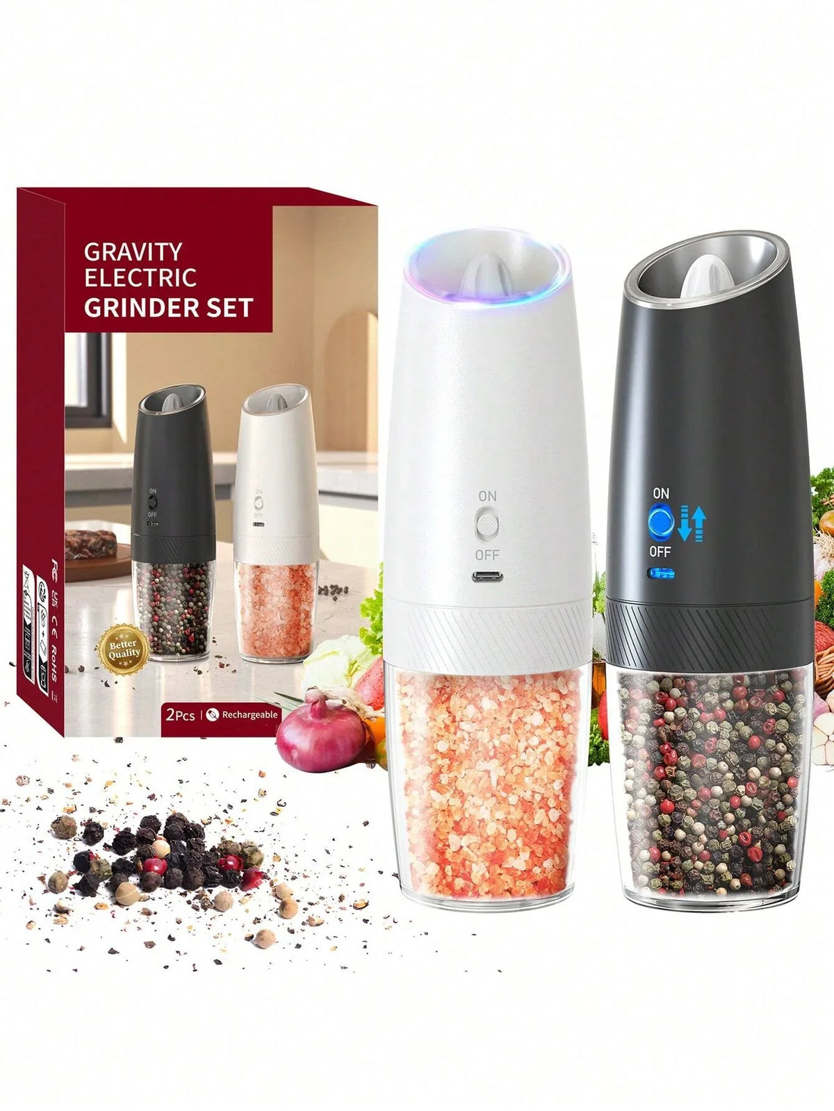 CLITON Electric Salt Pepper Grinder