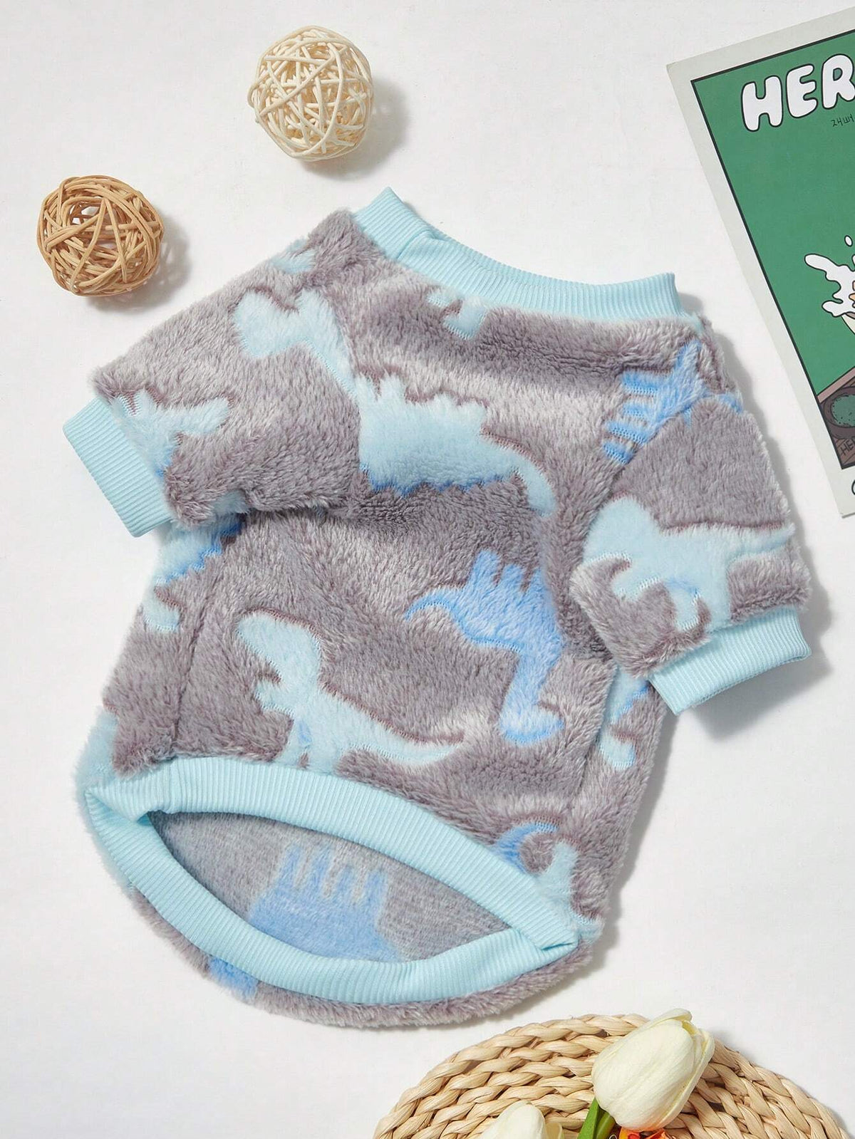 PETSIN Dinosaur Print Pet Hoodie