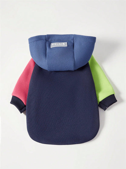 PETSIN Colorblock Dog Hoodie Sweatshirt