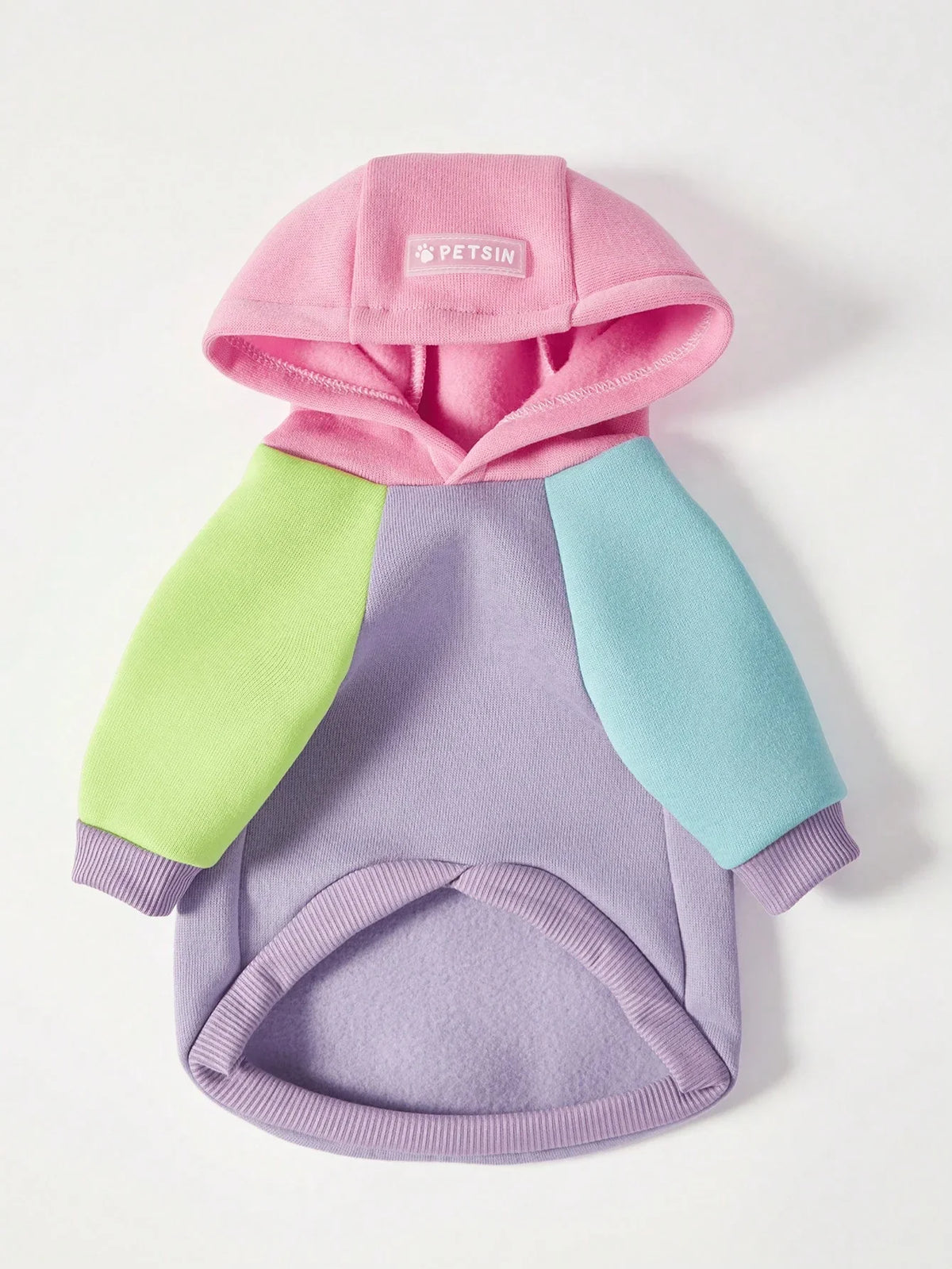 PETSIN Colorblock Dog Hoodie Sweatshirt