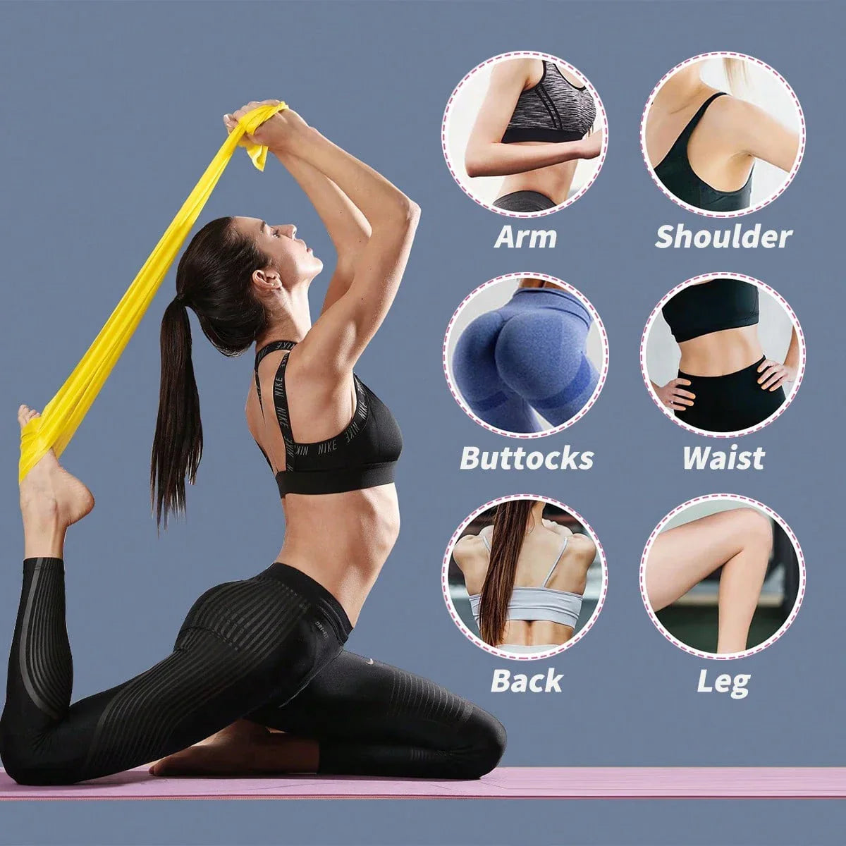 3pcs Strength Training Resistance Bands