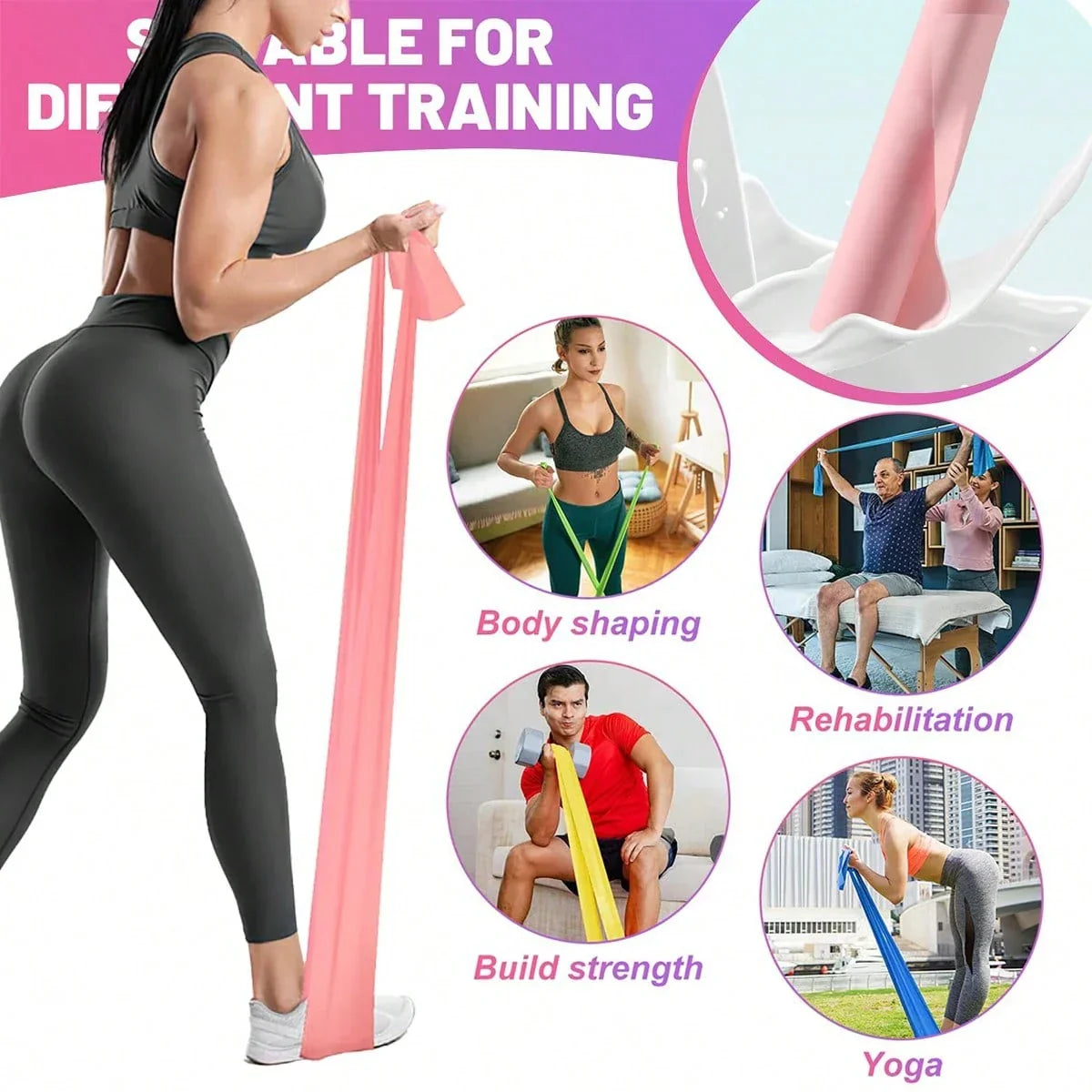 3pcs Strength Training Resistance Bands