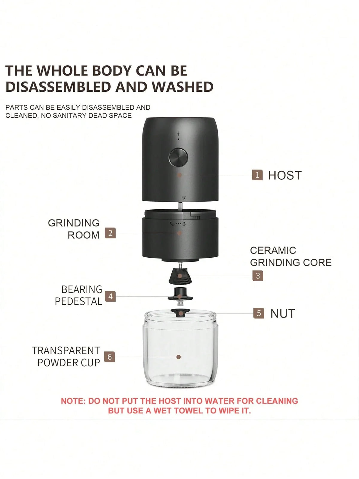 CLITON Electric Burr Coffee Grinder