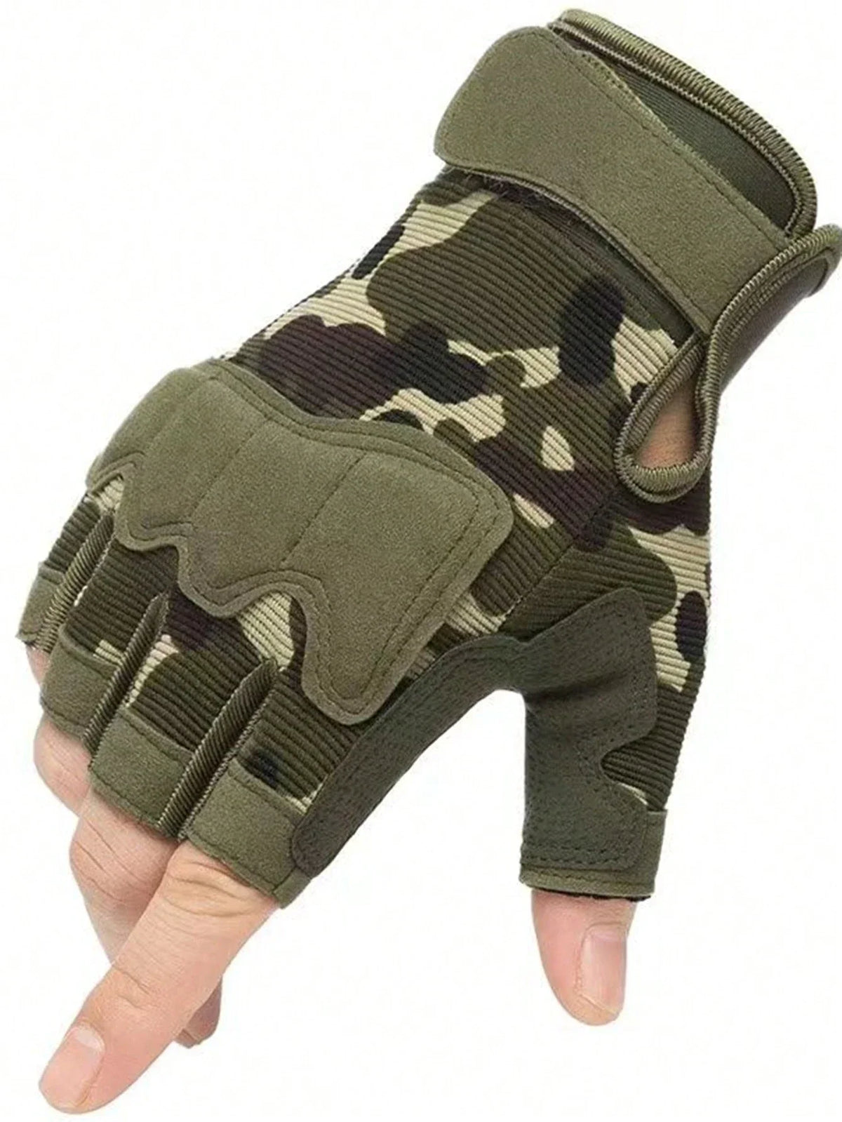 Sports Camo Half-Finger Gloves