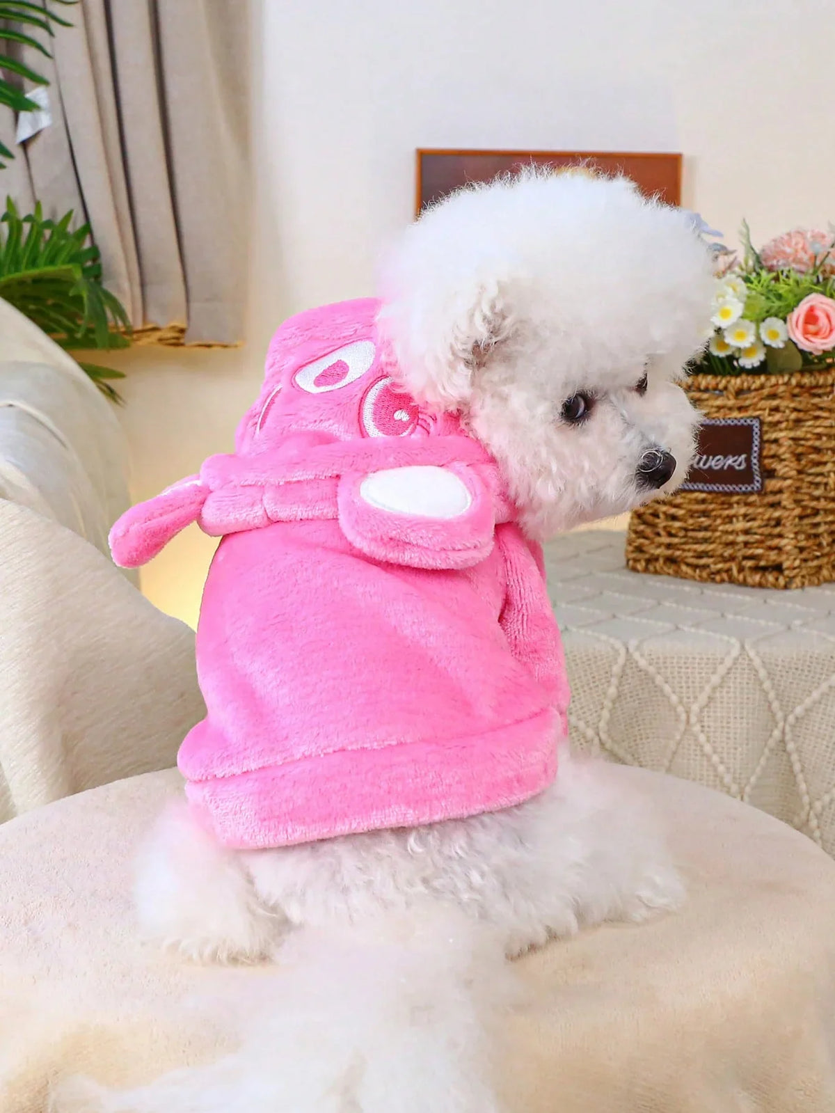 PETSIN Pink Bear Ear Hoodie