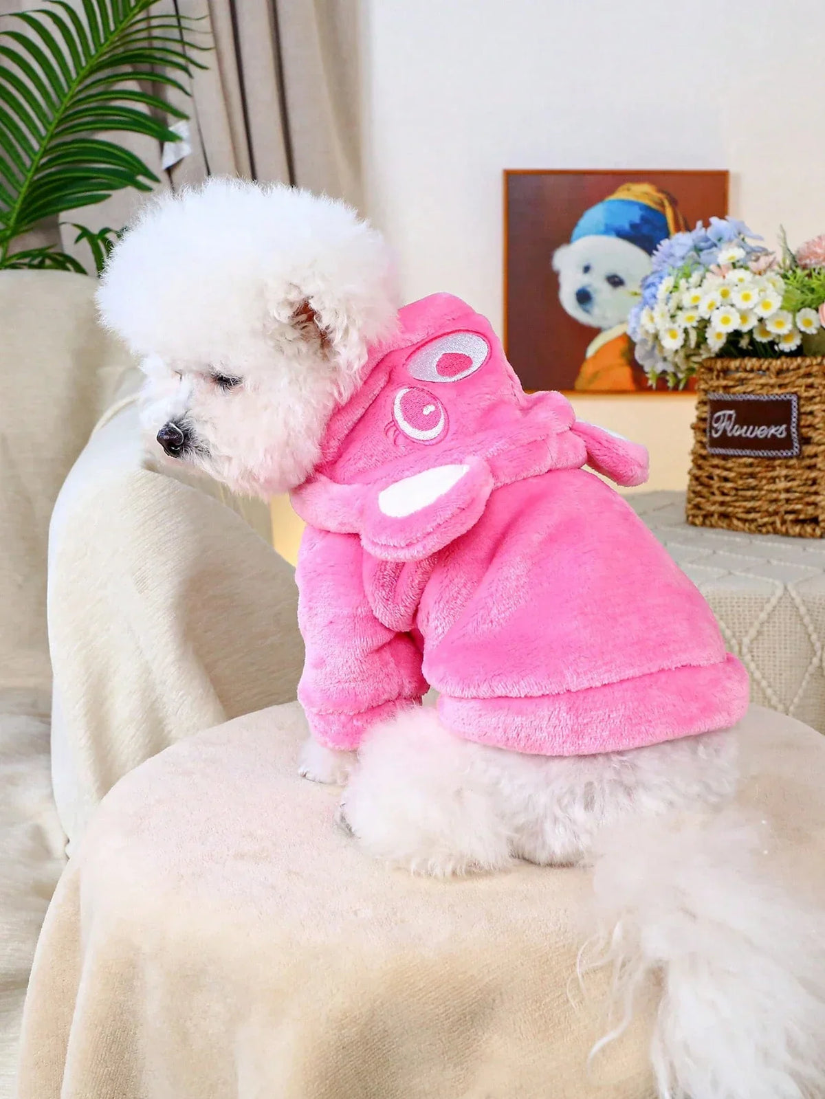 PETSIN Pink Bear Ear Hoodie