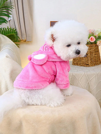 PETSIN Pink Bear Ear Hoodie