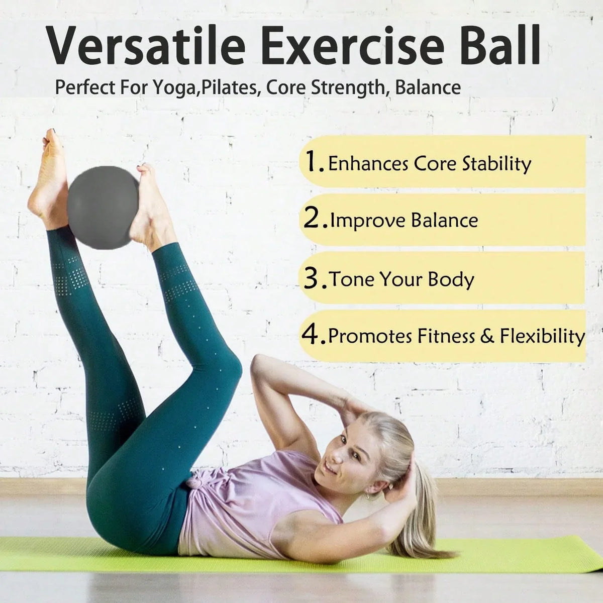 Purple Mini Yoga Pilates Exercise Ball