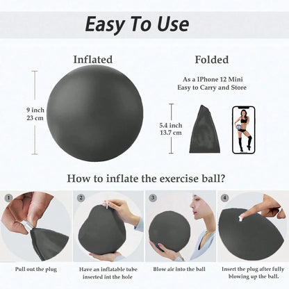 Purple Mini Yoga Pilates Exercise Ball