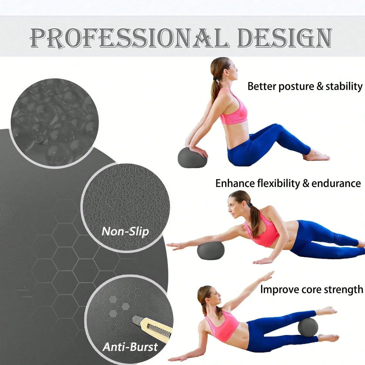 Purple Mini Yoga Pilates Exercise Ball