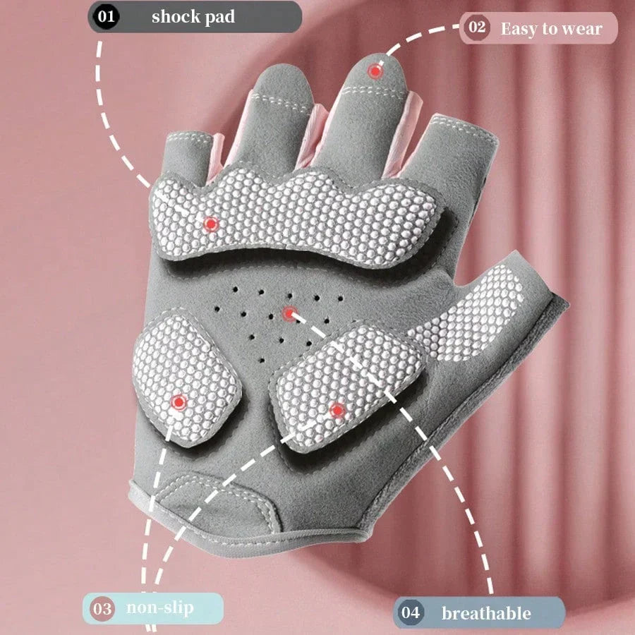 Unisex Fingerless Fitness Gloves Pair