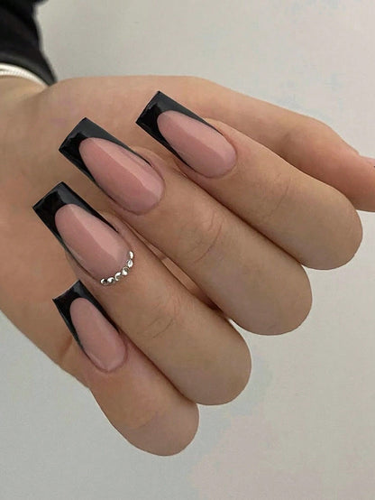 Luxury Butterfly Rhinestone Press Nails