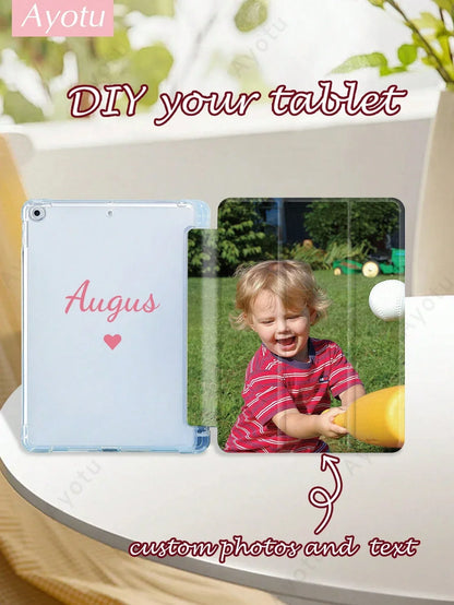 Custom Image Text iPad Case