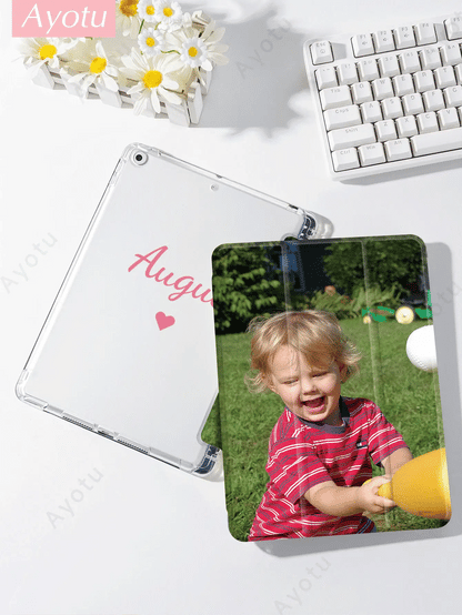 Custom Image Text iPad Case