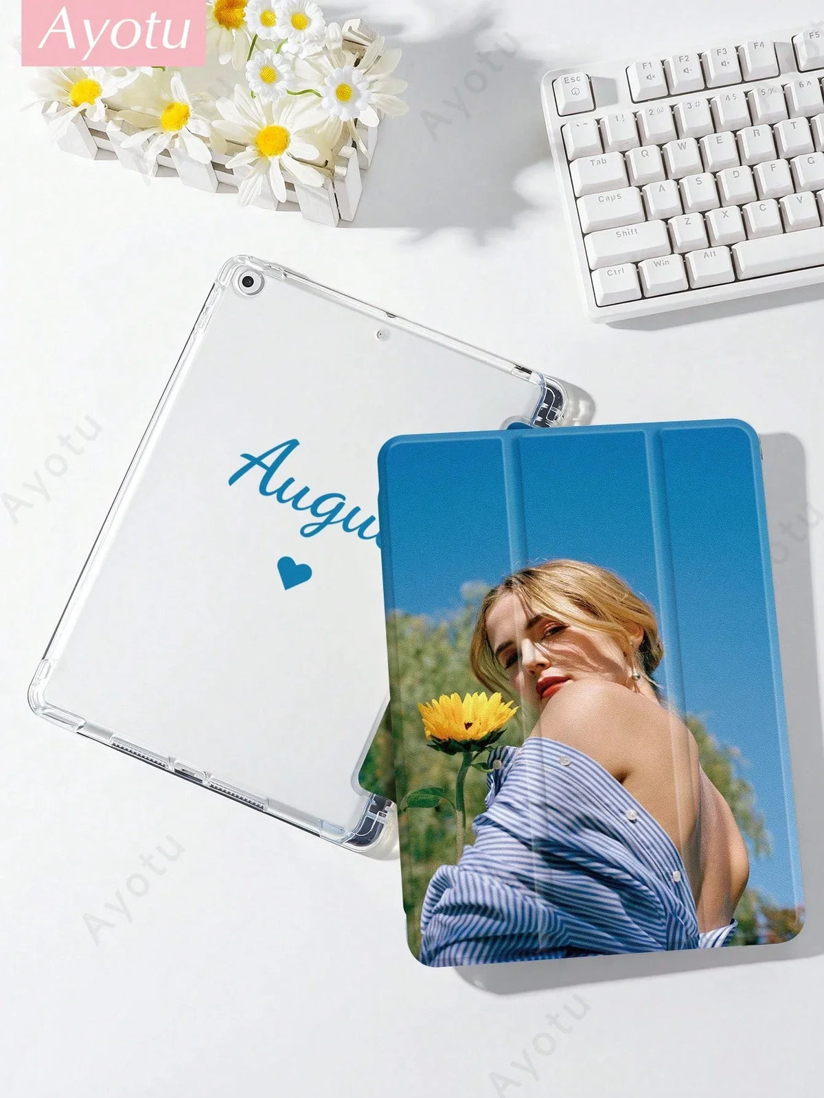 Custom Image Text iPad Case