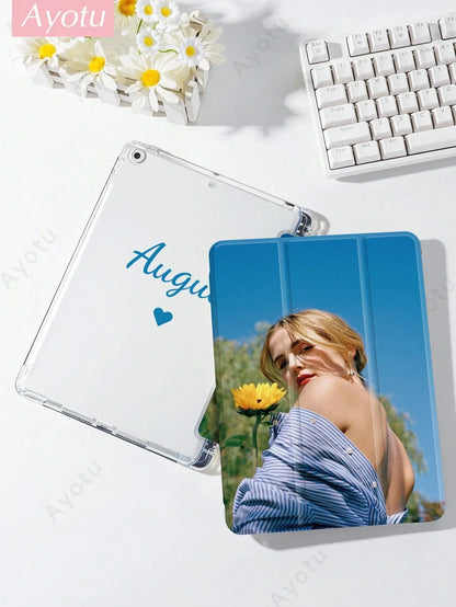 Custom Image Text iPad Case