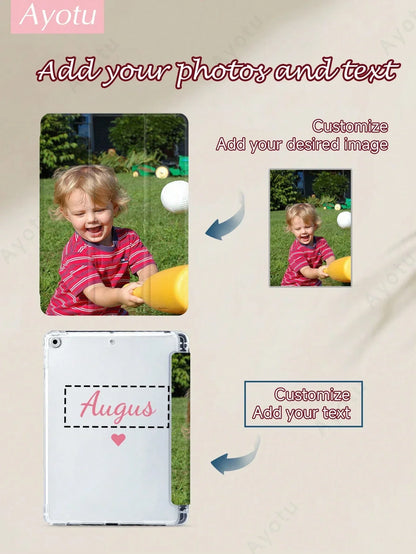 Custom Image Text iPad Case