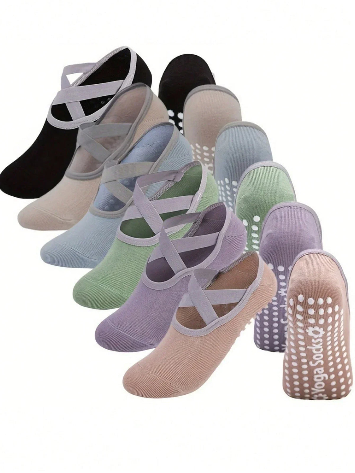 Non-Slip Pilates Yoga Socks Pair