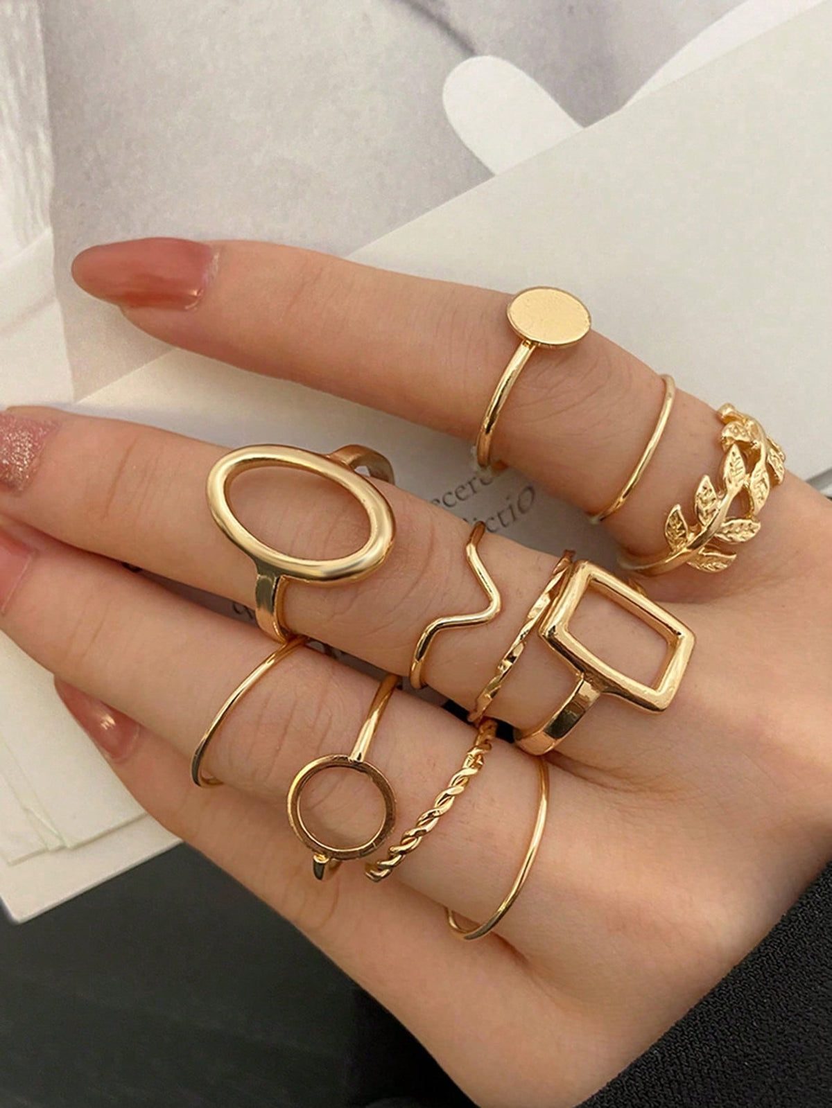 Boho Heart Knuckle Ring Set
