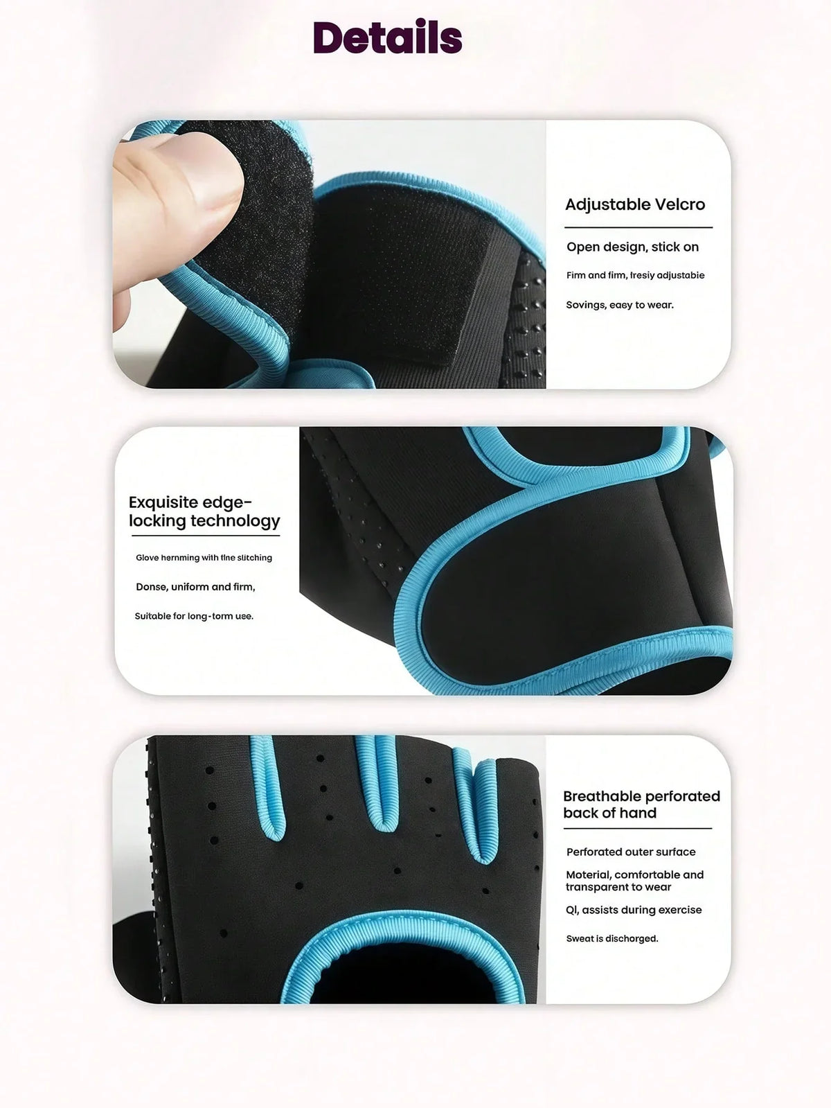 Unisex Breathable Fitness Workout Gloves